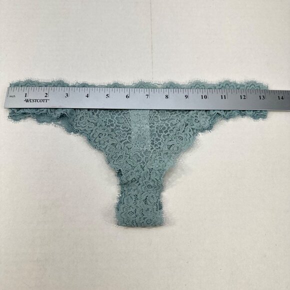 Aerie Women's Size Small Panty Thong Lace Seafoam Green New With Tags - Picture 8 of 10